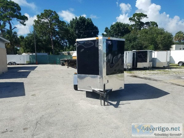 6 x 8 Enclosed Trailerrear Ramp door