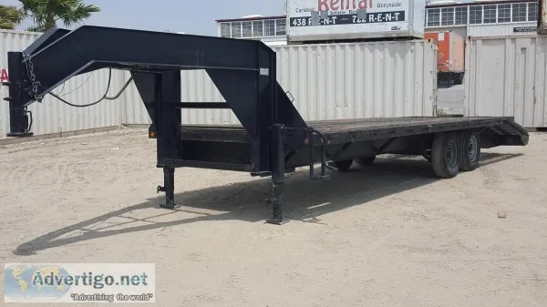 2004 HEFTY TRAILER GOOSENECK EQUIPMENT TRAILER