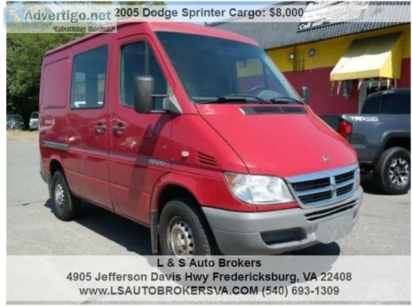 2005 DODGE SPRINTER CARGO VAN3DR