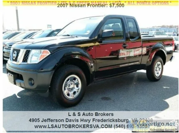 2007 NISSAN FRONTIER XE4DRKING CAB