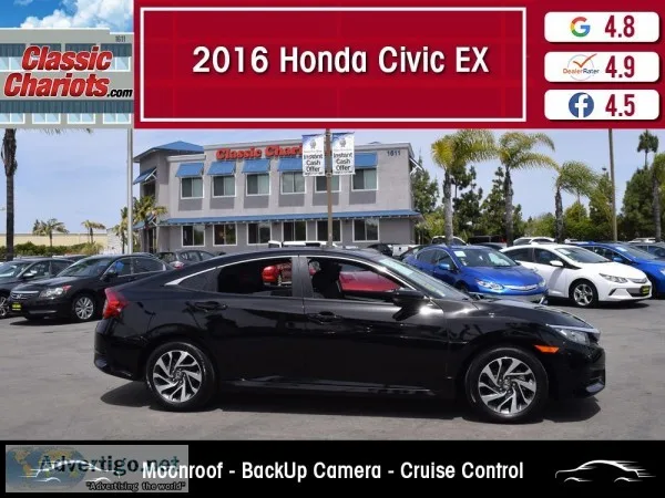 Used 2016 Honda Civic EX for Sale in San Diego - 19653