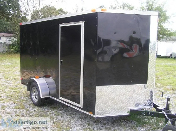 7x12 Enclosed Trailer wRamp and Side Door