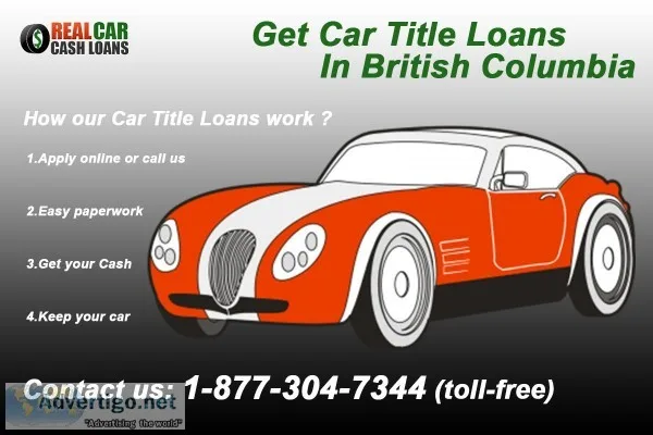 Get Car Title Loans In British Columbia  Real Car Cash