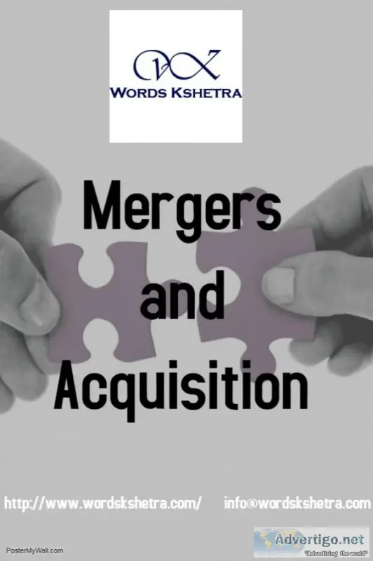 Merger and acquisition services
