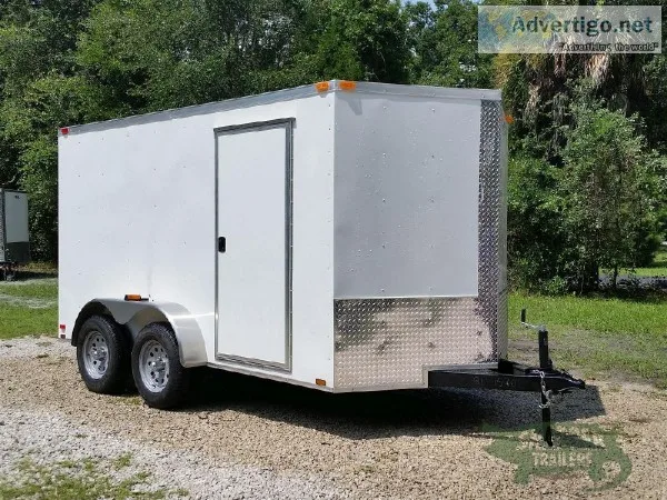 Dual Axle 7x12 Enclosed Trailer