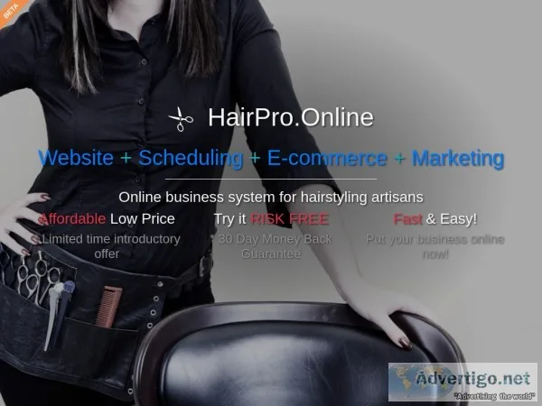 HairstylistWebsite MarketingScheduling All-in-One Solution