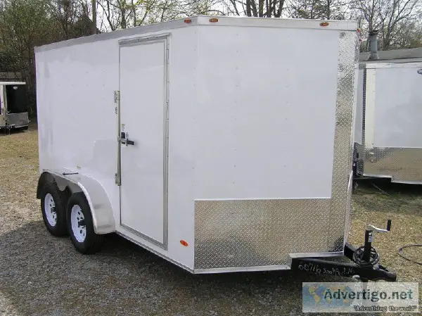 7x12 Dual Axle Enclosed Trailer...Great for 2 bikes or a trike