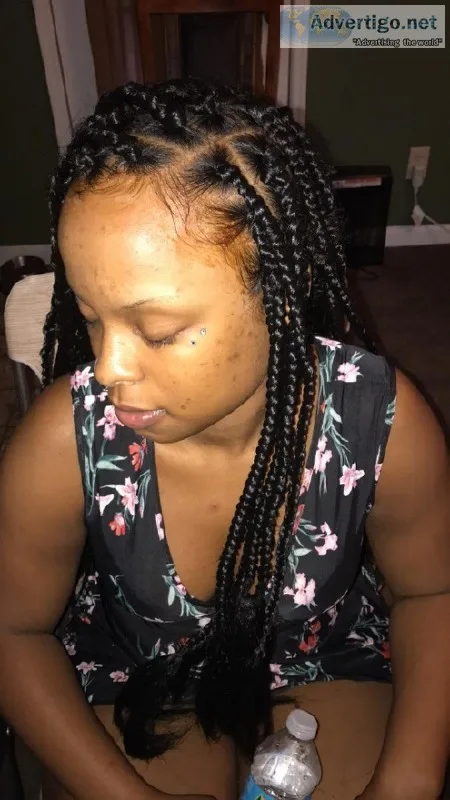 Cheap knotless box braids and box braids