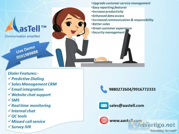 Modernize your contact center with AasTell Dialers