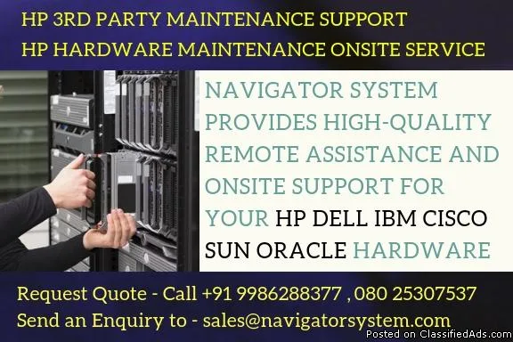 HP 3rd Party Support  HP Hardware Maintenance Onsite Service
