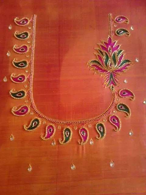 Stitching and aari embroidery