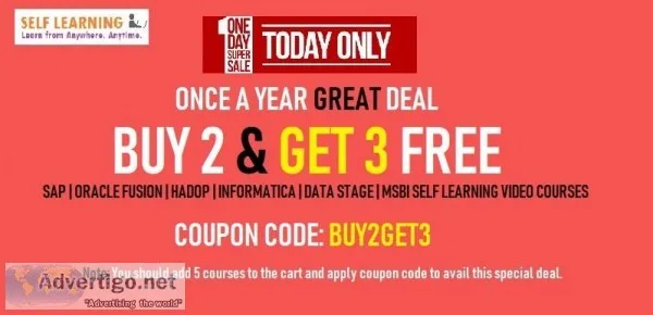 BUY 2 and GET 3 FREE SOFTWARE VIDEO COURSES