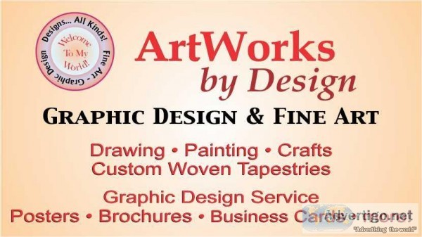 Business cards including graphic design