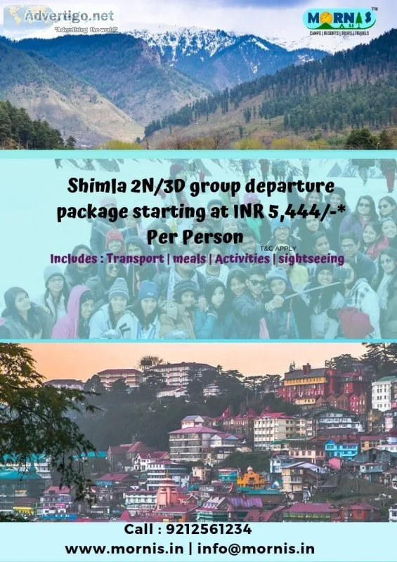 Best Shimla Group Departure Package