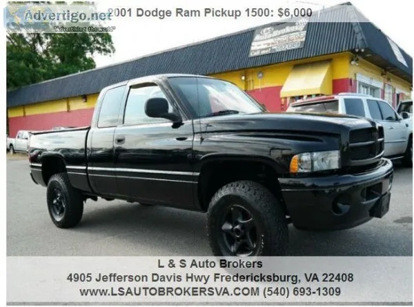 2001 DODGE RAM PICKUP 1500FINANCING AVAILABLEQUAD CABSLT