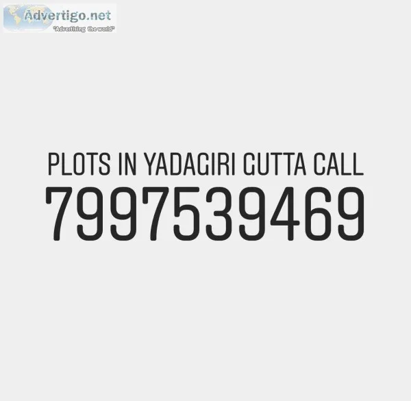 PLOTS IN YADAGIRI GUTTA