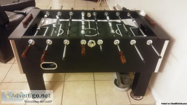 Ping pong and foosball table