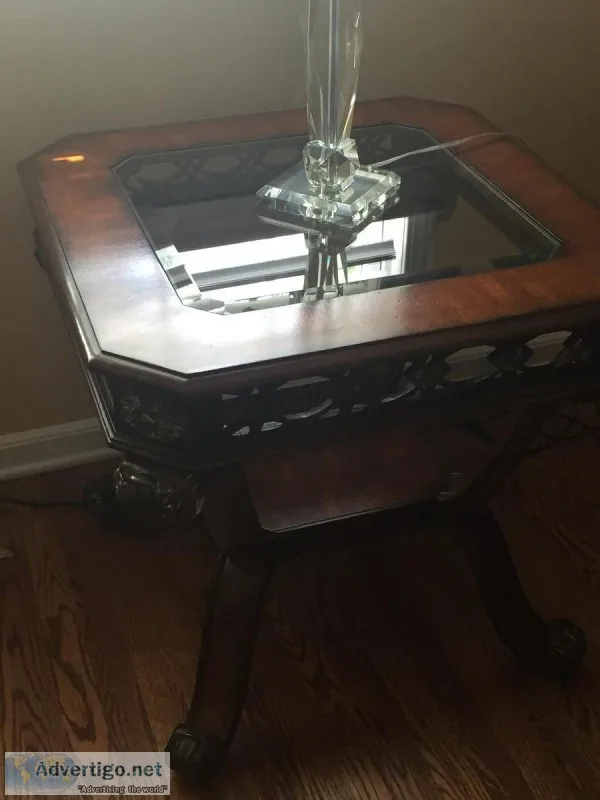 Coffee table and two end tables