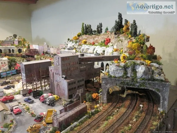 HO model railroad layout