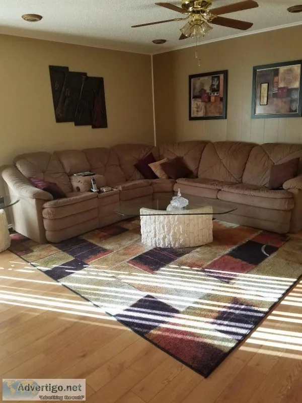 Sectional Couch w2 Recliners and Sofa sleeper