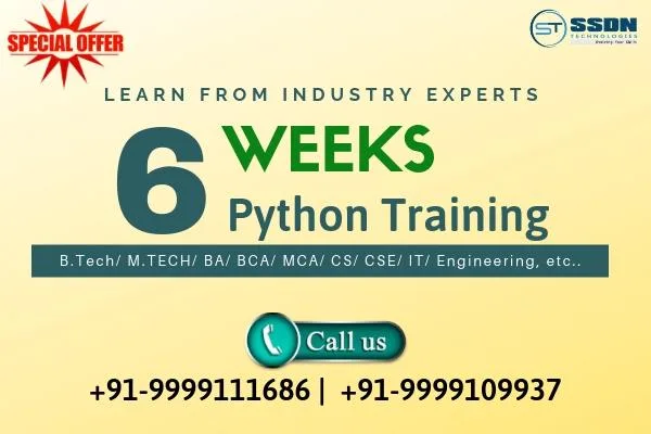 6 Weeks Python Course in Delhi