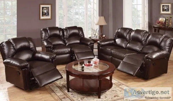 &quotNew&quot 3 Piece Motion Espresso Reclining Sofa Set