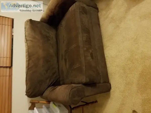 Couch with mattress inside