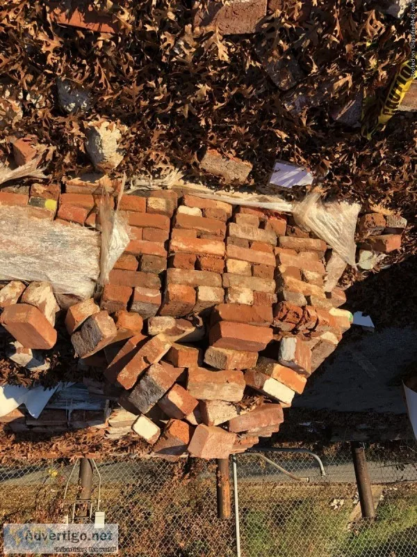 100 year old antique red brick