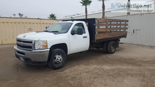 2013 CHEVROLET SILVERADO 3500 FLATBED TRUCK 3163