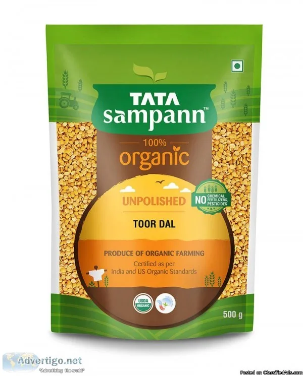 Organic Toor Dal Online From Tatasampann