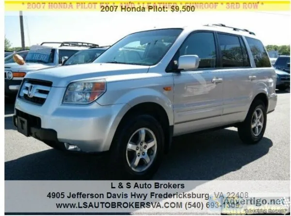 2007 HONDA PILOT EX-L4DRSUV4W D