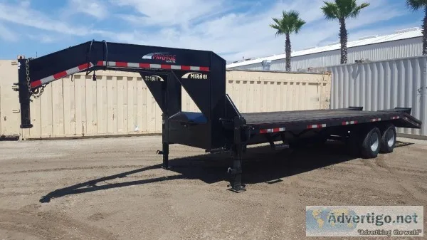 2015 MIRAGE GOOSENECK EQUIPMENT TRAILER 4827