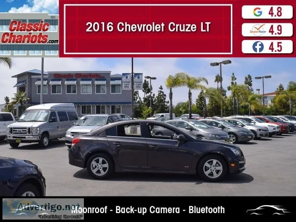 Used 2016 Chevrolet Cruze Limited for Sale in San Diego - 19788