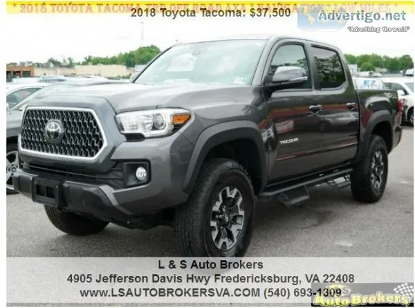 2018 TOYOTA TACOMA TRD OFF ROAD4X4NAVIGATIO NLOW MILES