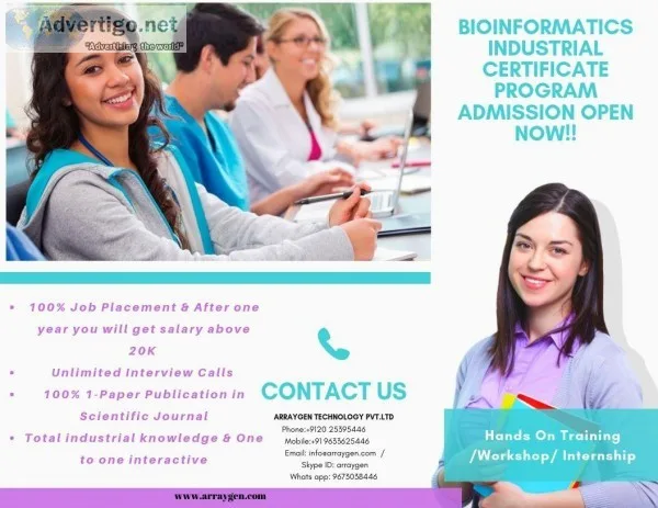 12 months Bioinformatics Industrial Certificate Program