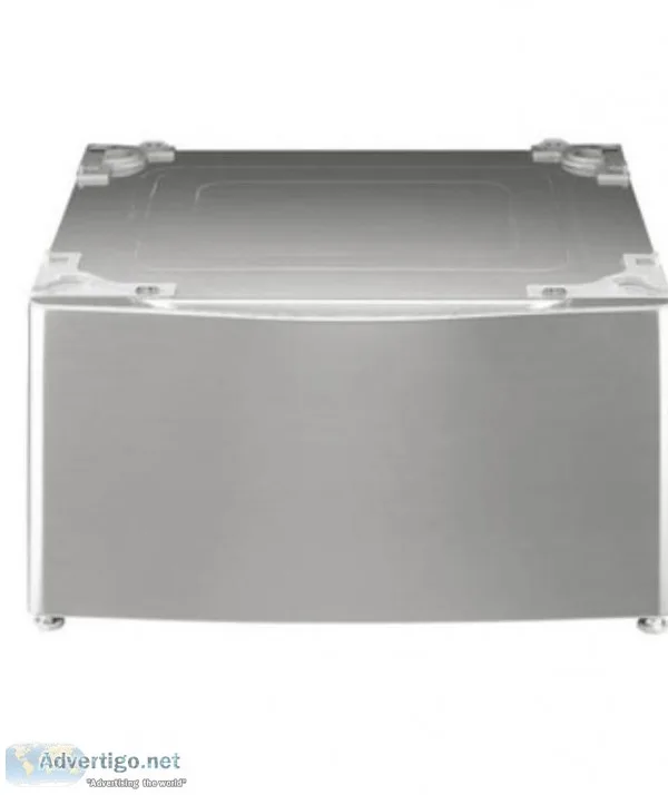 LG laundry pedestal drawer with storage space