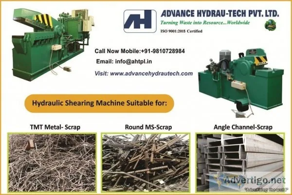 Alligator Shear Machine Manufacturer - Advance Hydrau-Tech