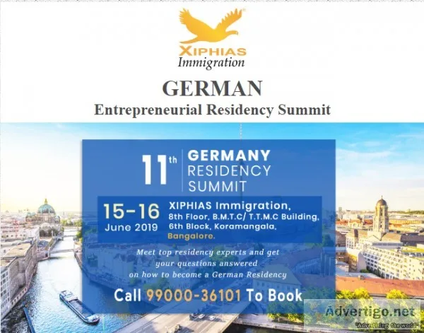 FREE GERMANY RESIDENCY SUMMIT EVENT ON 15th and 16th JUNE 2019