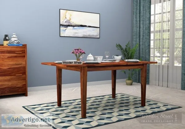 Wooden dining table in Bangalore Online  Wooden street