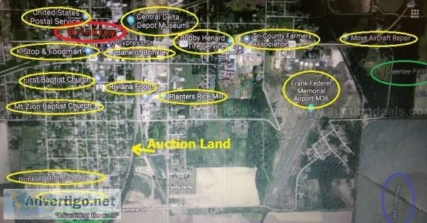Real Estate Auction Brinkley AR .12 ACRE