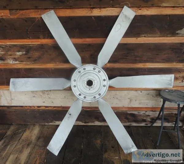 2 - Aluminum Antique Fans