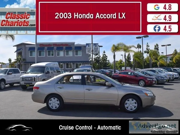 Used 2003 Honda Accord LX for Sale in San Diego - 19809