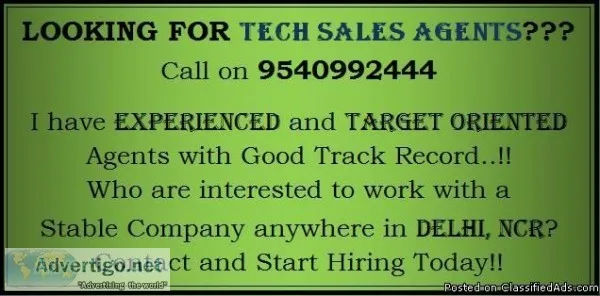 Tech Sales Agent in Delhi