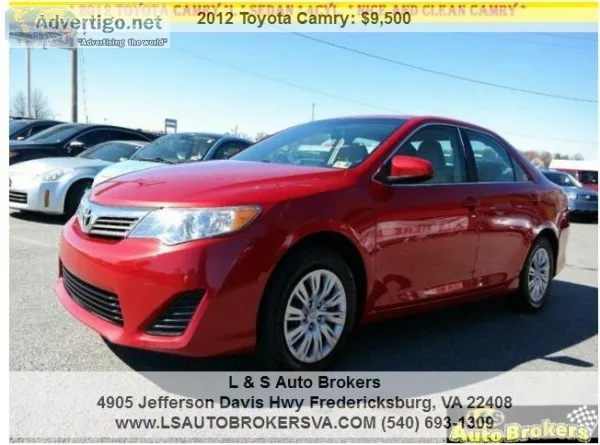 2012 TOYOTA CAMRY L 4CYLSEDANNI CE AND CLEAN