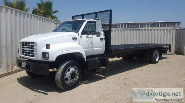 2002 GMC C6500 FLATBED TRUCK 6996