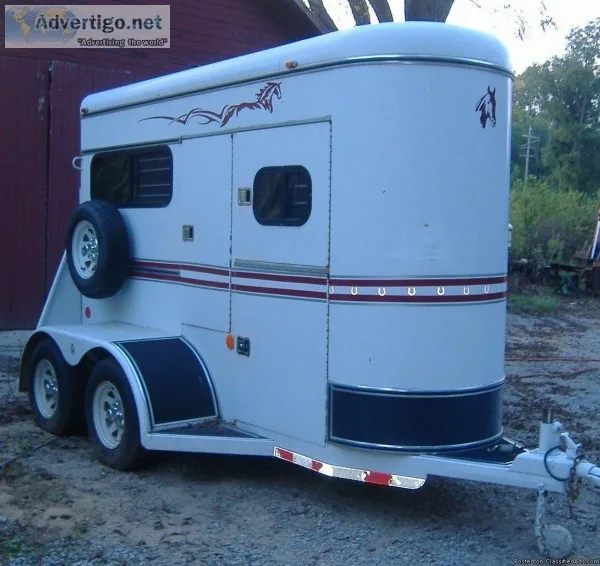 1992 Custom  1 Horse Trailer Bumper Pull