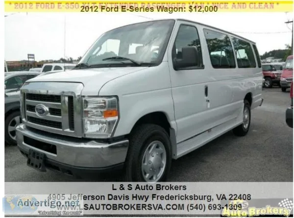 2012 FORD E-SERIES WAGON E-350XLTEXTEND ED PASSENGER VAN