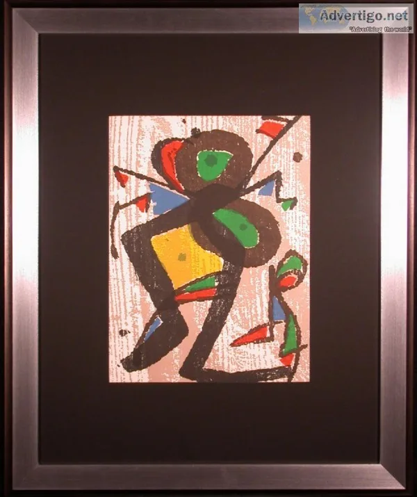 Plate B - Original Woodblock Print from Miro Graveur 1