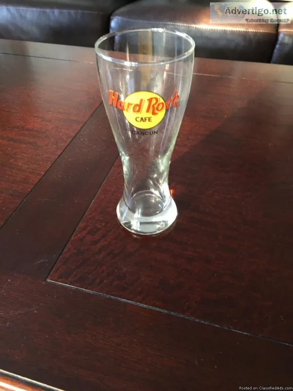 10 Collectible Hard Rock Glasses from various locations