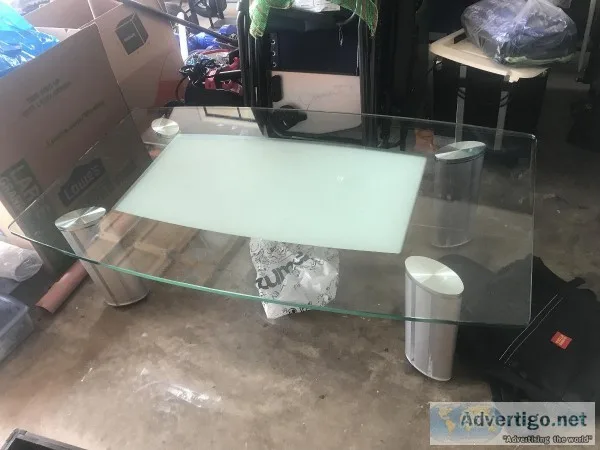 Glass Coffee and Buffet table